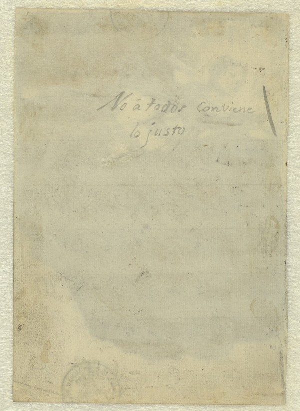 El Museo del Prado descubre un nuevo título manuscrito por Goya en un dibujo relacionado con la Justicia. 