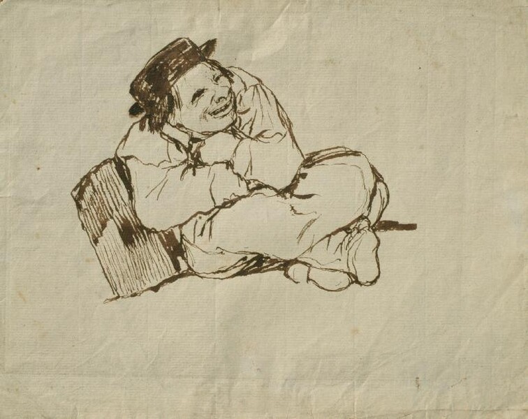 Mendigo con acordeón 