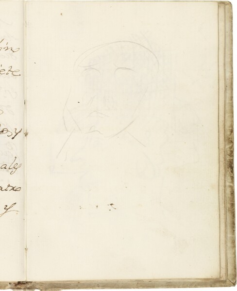 Tanteo de cabeza frontal (atribuido a Javier Goya)