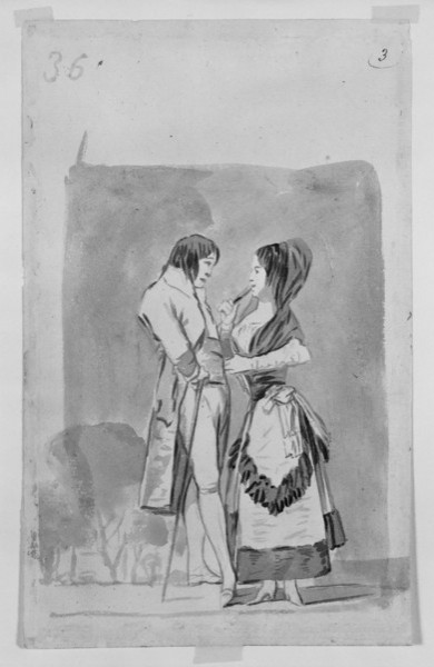 Pareja conversando en el paseo