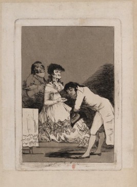 La vieja y el galán