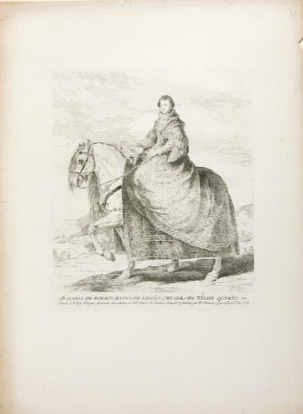 Doña Isabel de Borbón, Reina de España, mujer de Felipe IV