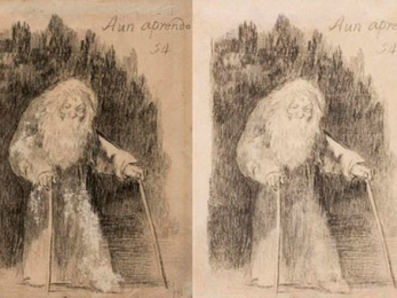 El Museo del Prado mostrará gratis el lunes los dibujos de Goya restaurados. Heraldo de Aragón